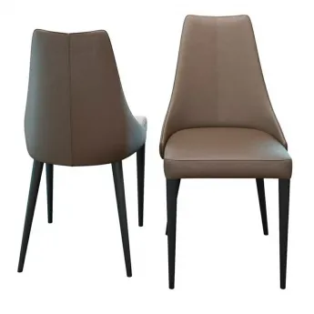 Стул MOD Interiors Menorca, экокожа серая PU72, MDI.CH.MN.35