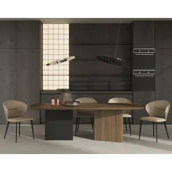 Стол обеденный MOD Interiors Miramar 200, фиксированный, Орех F (V36F), MDI.DT.MRM.15