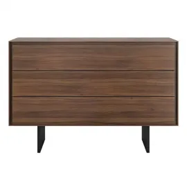 Комод MOD Interiors Miramar, три ящика, шпон ореха F, MDI.CHD.MRM.4