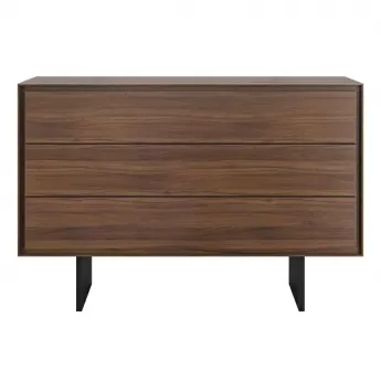 Комод MOD Interiors Miramar, три ящика, шпон ореха F, MDI.CHD.MRM.4
