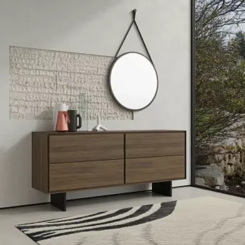 Комод MOD Interiors Miramar, четыре ящика, Орех F (V36F), MDI.SB.MRM.64