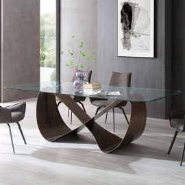 Стол обеденный Q-Home Butterfly, 240 см, нераскладной, стекло, DT9305FGI