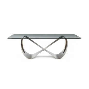Стол обеденный Q-Home Butterfly, 240 см, нераскладной, стекло, DT9305FGI