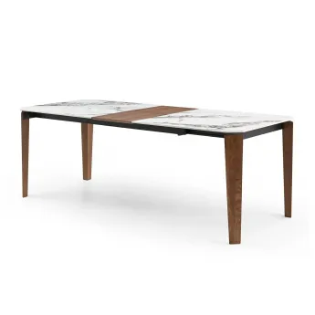 Стол обеденный Q-Home Эльче, 180/220 см, керамика, раздвижной, DK-DT8843CW-180/220