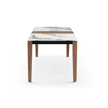 Стол обеденный Q-Home Эльче, 180/220 см, керамика, раздвижной, DK-DT8843CW-180/220