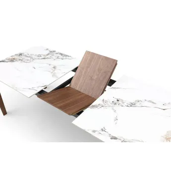 Стол обеденный Q-Home Эльче, 180/220 см, керамика, раздвижной, DK-DT8843CW-180/220