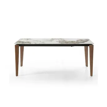 Стол обеденный Q-Home Виго, 120/160 см, керамика, раздвижной, DK-DT9307CW-120/160