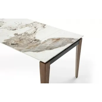 Стол обеденный Q-Home Виго, 120/160 см, керамика, раздвижной, DK-DT9307CW-120/160