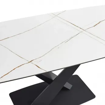 Стол обеденный Q-Home DT2017 WHITE, 180 см, керамика, нераскладной, DT2017-white