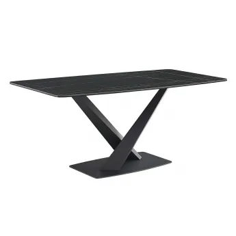 Стол обеденный Q-Home DT2017 BLACK, 180 см, керамика, нераскладной, DT2017-black