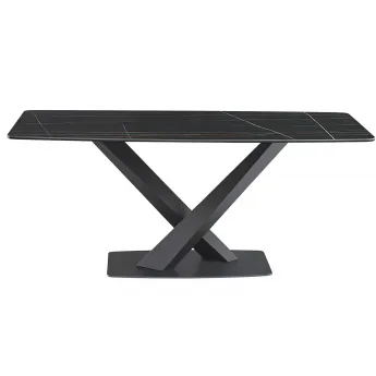 Стол обеденный Q-Home DT2017 BLACK, 180 см, керамика, нераскладной, DT2017-black