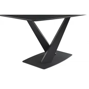 Стол обеденный Q-Home DT2017 BLACK, 180 см, керамика, нераскладной, DT2017-black