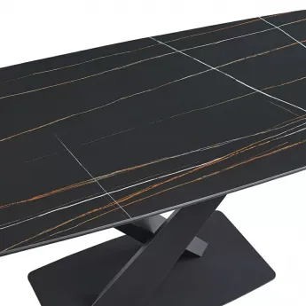 Стол обеденный Q-Home Stratos BLACK, 180 см, керамика, нераскладной, DT2017 