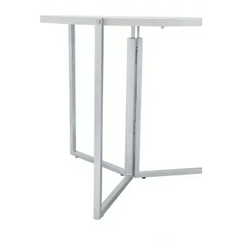 Стол обеденный Q-Home B2389, 90 см, белый, раскладной