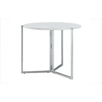 Стол обеденный Q-Home B2389, 90 см, белый, раскладной
