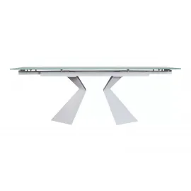 Стол обеденный Q-Home CT992, 180/250 см, стекло, раздвижной