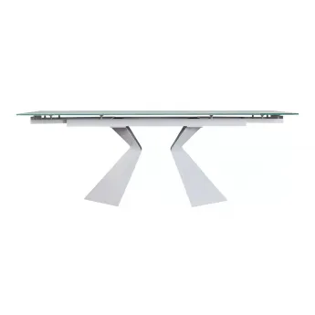 Стол обеденный Q-Home CT992, 180/250 см, стекло, раздвижной