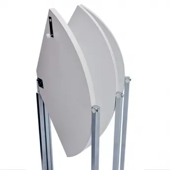 Стол обеденный Q-Home B2389, 90 см, белый, раскладной
