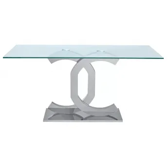 Стол обеденный Q-Home FT151B, 160 см, стекло, нераскладной