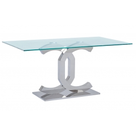 Стол обеденный Q-Home Charm, 160 см, стекло, нераскладной, FT151B