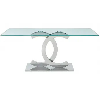Стол обеденный Q-Home Charm, 180 см, стекло, нераскладной, FT151-180