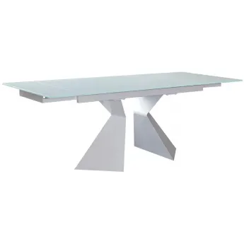 Стол обеденный Q-Home Poseidone, 180/250 см, стекло, раздвижной, CT992