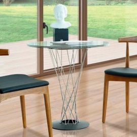Стол обеденный Q-Home RT-413(C), 70 см, дизайнерское стекло, нераскладной