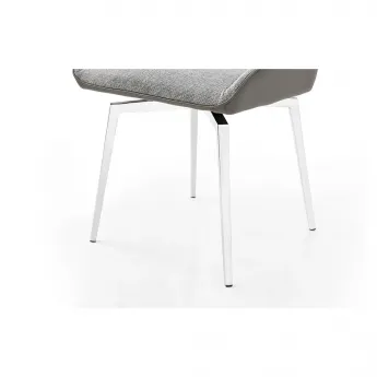 Стул Q-Home DC1239, серый, ткань/экокожа
