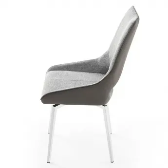 Стул Q-Home DC1239, серый, ткань/экокожа