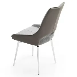 Стул Q-Home DC1239, серый, ткань/экокожа