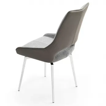 Стул Q-Home DC1239, серый, ткань/экокожа