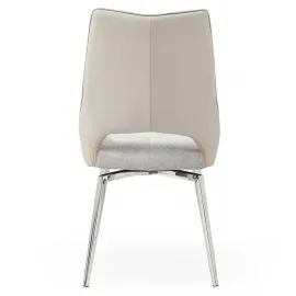 Стул Q-Home DC1239, бежевый, ткань/экокожа