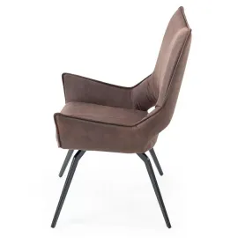 Стул Q-Home Daytona, коричневый, экокожа, DC1241