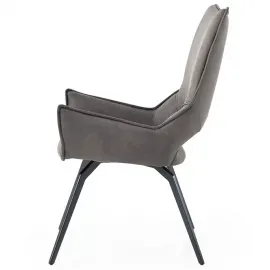 Стул Q-Home Daytona, серая экокожа, DC1241