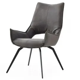 Стул Q-Home Daytona, серая экокожа, DC1241