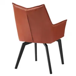Стул Q-Home Soho, коричневый, экокожа, SOHO-BROWN
