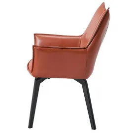 Стул Q-Home Soho, коричневый, экокожа, SOHO-BROWN