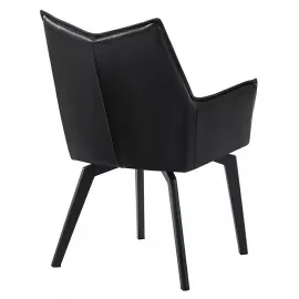 Стул Q-Home Soho, черный, экокожа, SOHO-BLACK