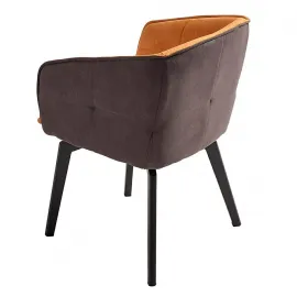 Стул Q-Home Herta, горчичный, ткань, 13367-MUSTARD