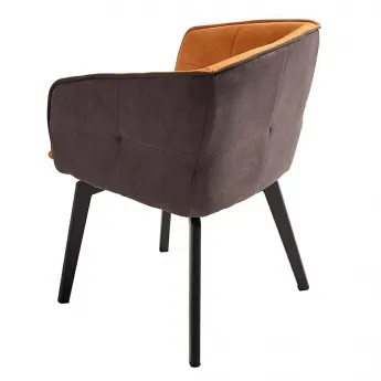 Стул Q-Home Herta, горчичный, ткань, 13367-MUSTARD