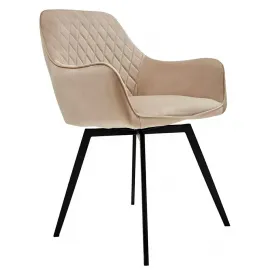 Стул Q-Home AC-1903, бежевый, ткань, вращающийся, AC-1903-BEIGE