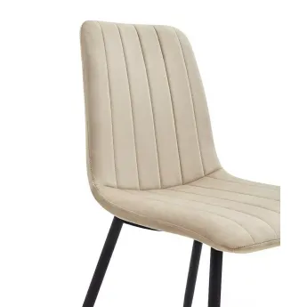 Стул Q-Home CG1801, бежевый, ткань, CG1801-BEIGE