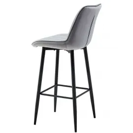 Барный стул Q-Home CG1953B, серый, ткань, CG1953B-GREY