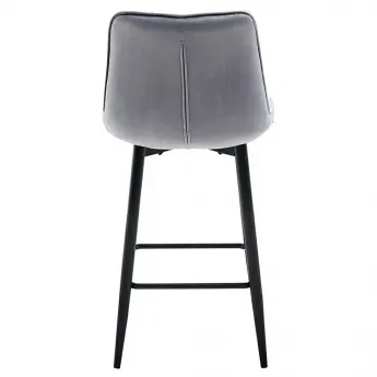 Полубарный стул Q-Home CG1953B, серый, ткань, CG1953B-GREY