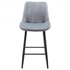 Полубарный стул Q-Home CG1953B, серый, ткань, CG1953B-GREY