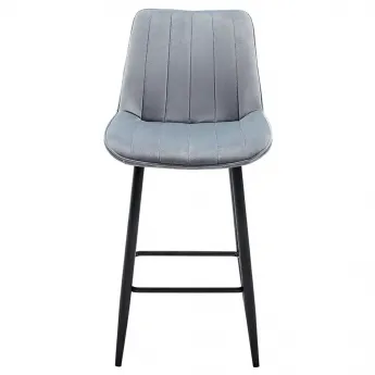 Полубарный стул Q-Home CG1953B, серый, ткань, CG1953B-GREY