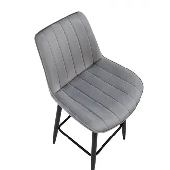 Полубарный стул Q-Home CG1953B, серый, ткань, CG1953B-GREY