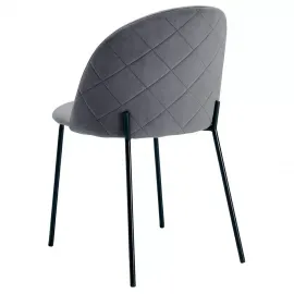 Стул Q-Home С-962, серый бархат, ткань, С-962-GREY
