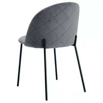 Стул Q-Home С-962, серый бархат, ткань, С-962-GREY