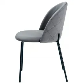 Стул Q-Home С-962, серый бархат, ткань, С-962-GREY